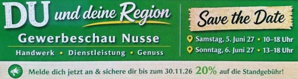 Gewerbeschau Nusse – Jetzt anmelden